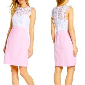 Lily Pulitzer Maya Shift Seersucker Pink Crotchet